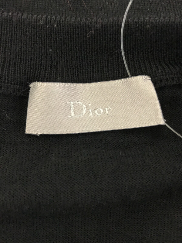 最終値下げ 08AW ディオールオム HOMME Dior ダメージ加工ウールV