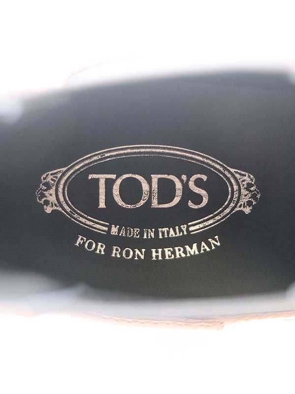 TOD’S トッズ Ron Herman別注 サイドゴアレザーチェルシーブーツ ブラウン サイズ：36_画像5