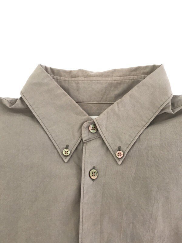 marka マーカ 22AW POLO COLLAR SHIRT オーガニックコットンポロカラーシャツ グレー サイズ：2_画像4