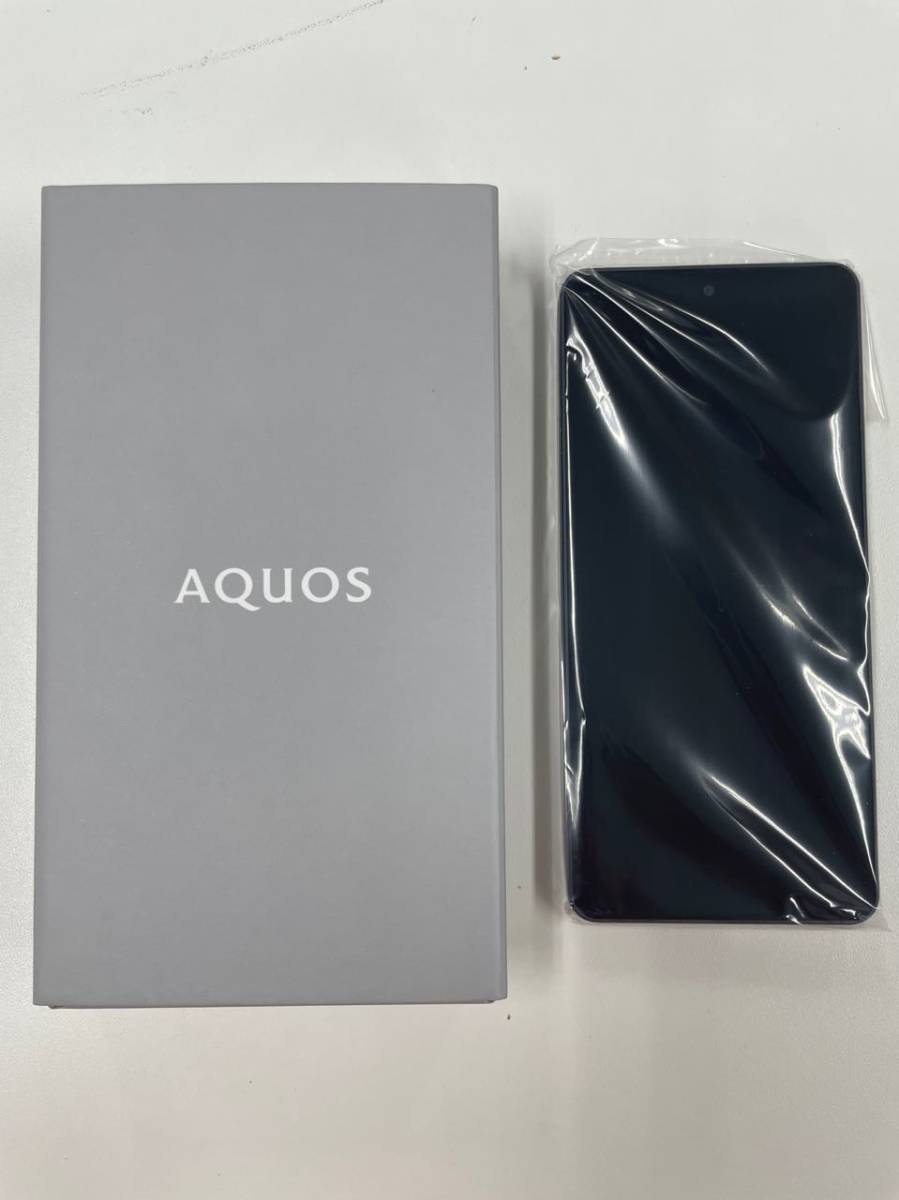珍しい 新品未使用 AQUOS sense6 ブラック SIMフリー １２８GB SH-M19