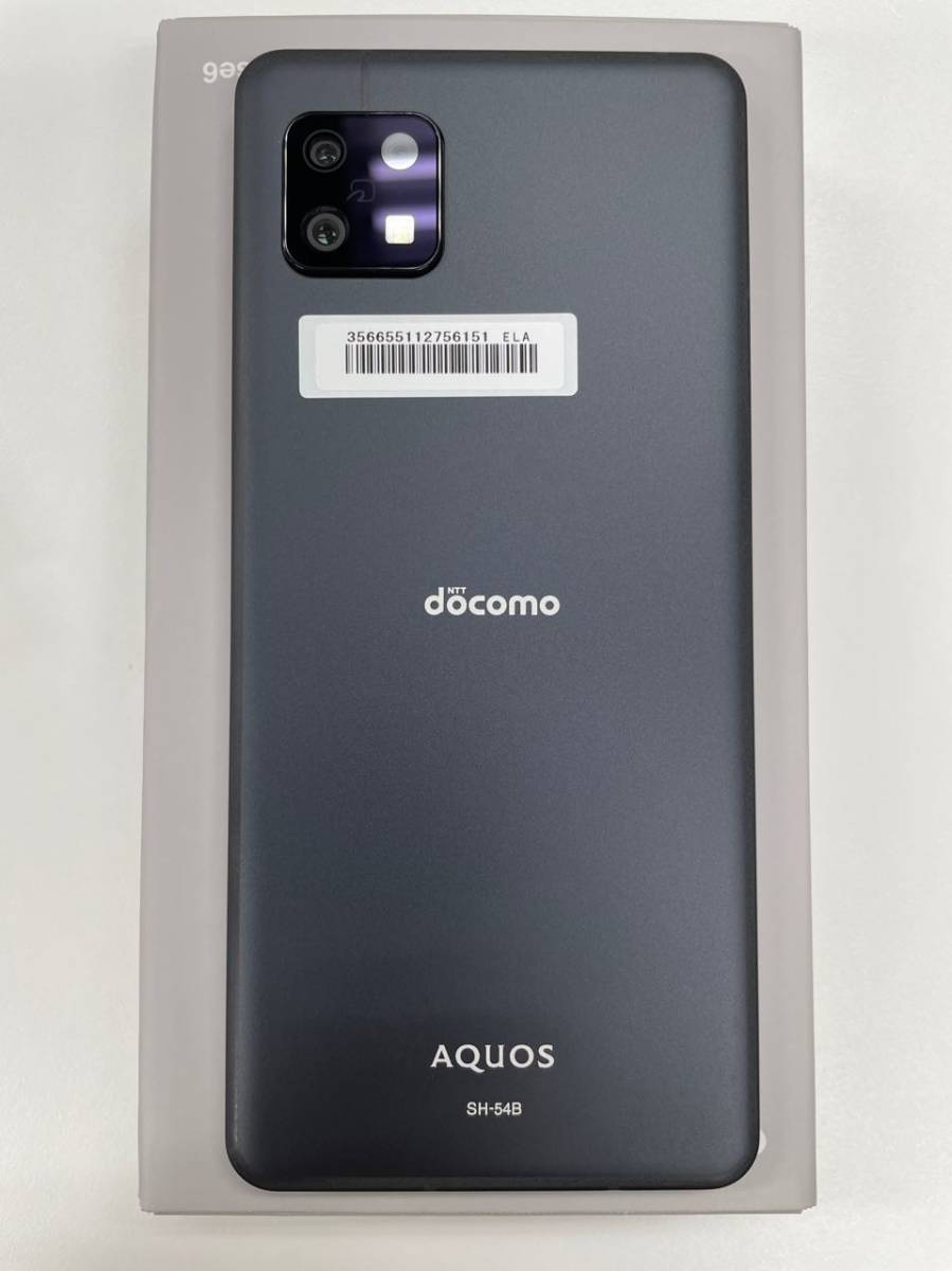 新品未使用 docomo AQUOS sense6 SH-54B 5G　ブラック SIM ロック解除済み　利用制限〇_画像4