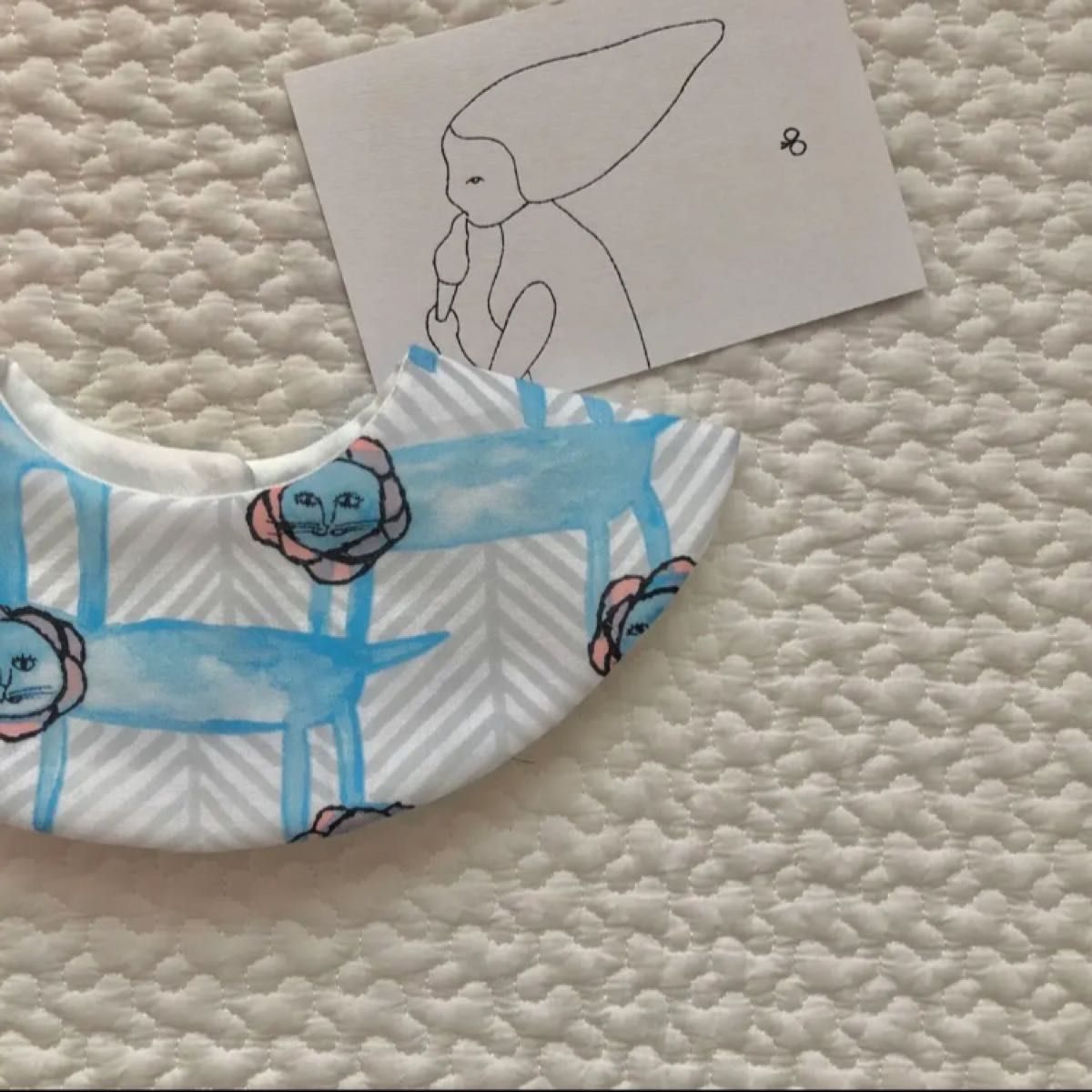 new◯124 ミナペルホネン 生地使用 ハンドメイド まんまるスタイ