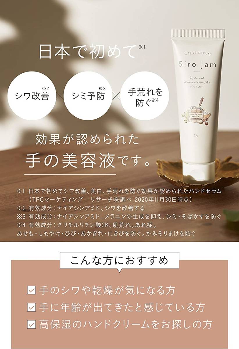 未開封】Shirojam 白ジャム ハンドクリーム(6本セット)-