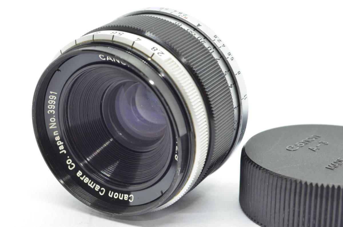 高級品市場 【外観並級】CANON LENS キヤノン #s1422 L39マウント F2.8
