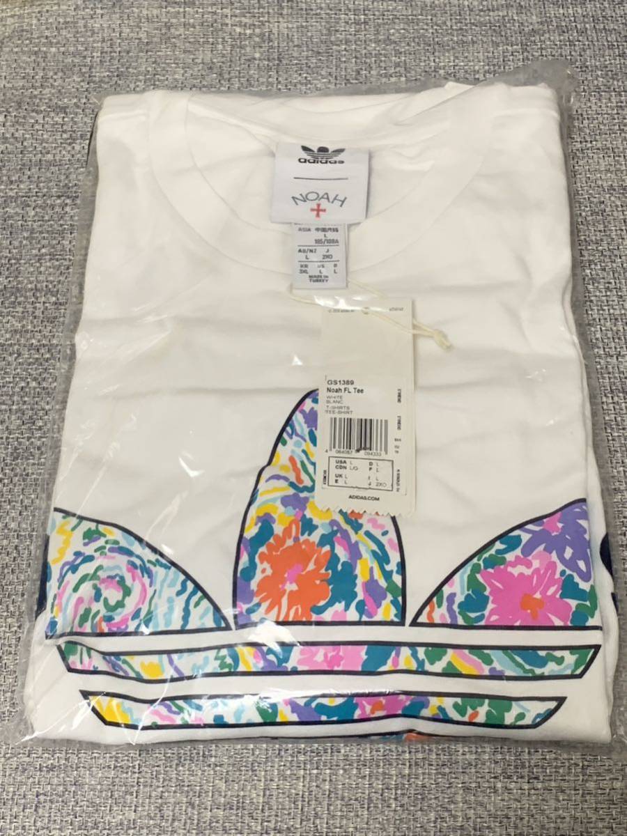 adidas 未着用 L NOAH フローラル Tシャツ GS1389_画像1