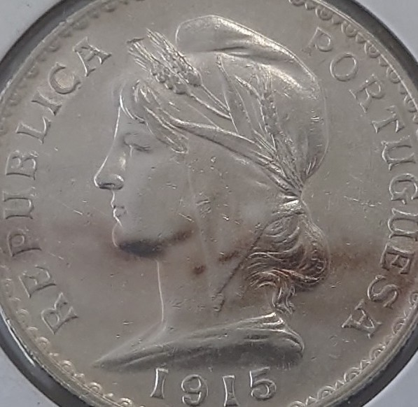 古銭 ポルトガル 1エスクード 銀貨 1915年 | vibrantglamour.group