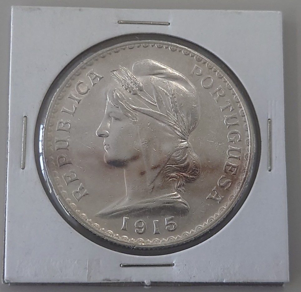 古銭 ポルトガル 1エスクード 銀貨 1915年 | vibrantglamour.group