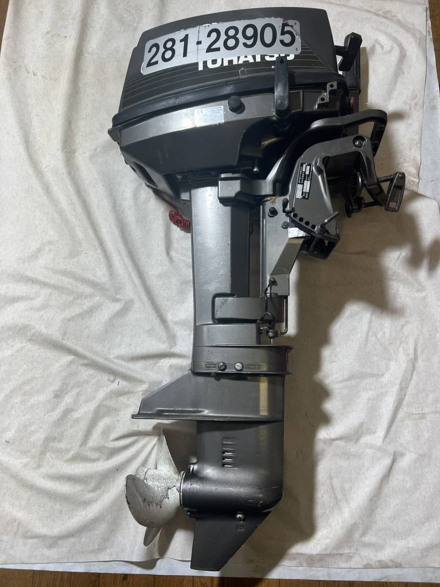 中古品 トーハツ TOHATSU 8馬力 小型船舶用 船外機 M8B 3B2 動作 中古品 トーハツ TOHATSU 8馬力 小型船舶用 船外機 M8B 3B2 動作