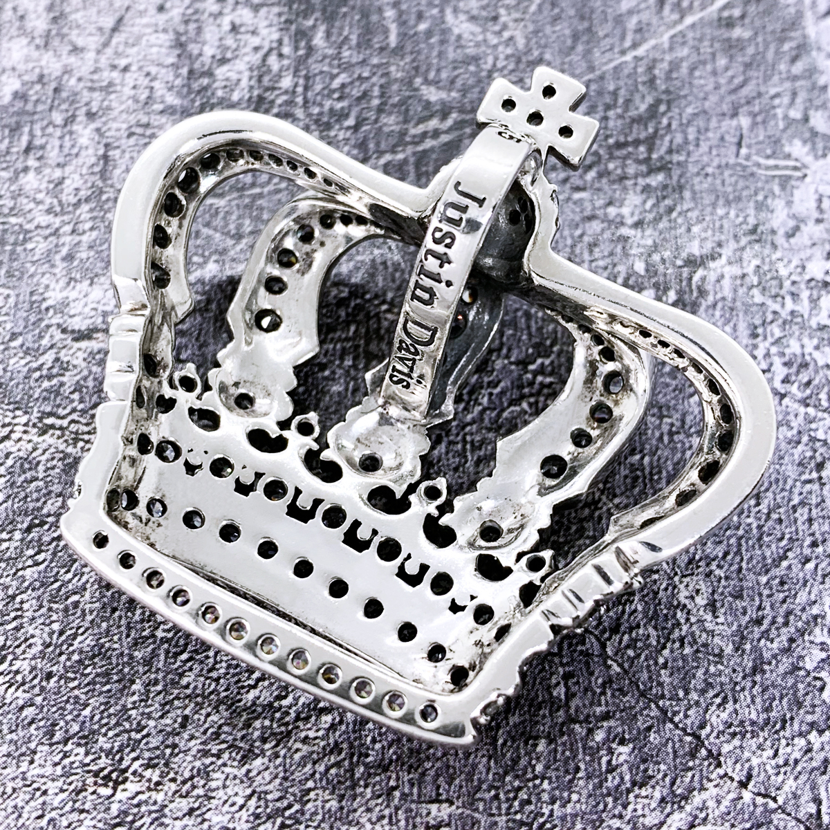  regular price 10.8 ten thousand *Justin Davis( Justin Davis ) extra-large zirconia equipment ornament Crown necklace [GATSBY A pendant ]SPJ170A( clear )