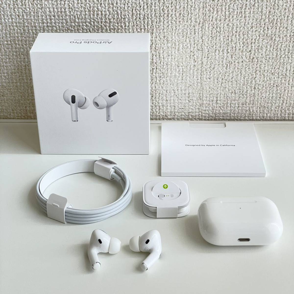 AirPods Pro MWP22J/A アップル純正ワイヤレスイヤホン美品-其他