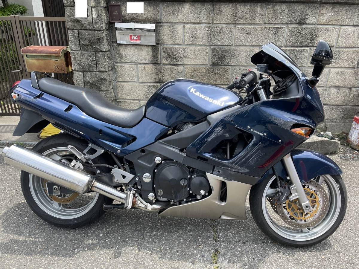 初年度H17年 黒フレーム カワサキ ZZR400 ZX400N 鍵、書類付き