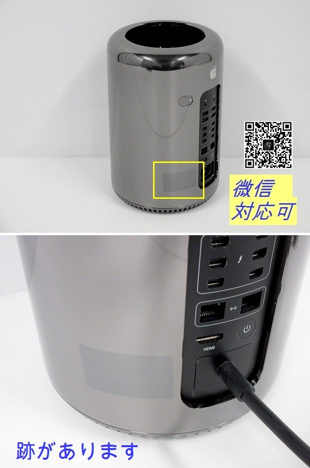 動作確認済◇Apple Mac Pro late 2013 16GB 3.7GHz クアッドコア Intel Xeon E5 HD.500GB W167xD167xH251 アップル/230526-Y1_画像2