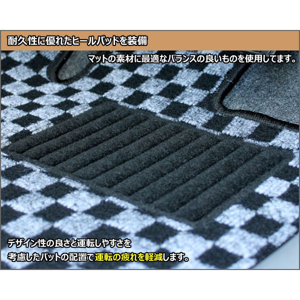 ［残り1個］半額SALE フロアマット 日産 フェアレディZ 34系 MT車 H20.12-【当日発送 全国一律送料無料】【チェック柄 グレー】_画像7