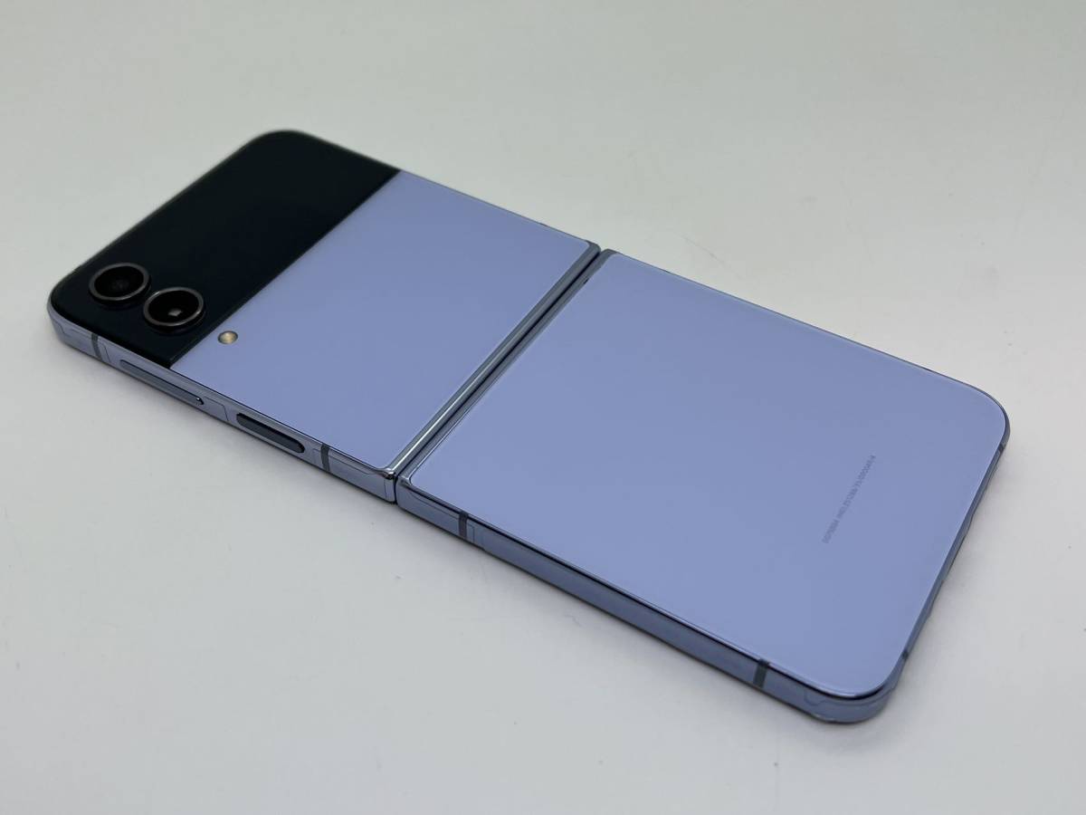 3164] 512GB Galaxy Z Flip4 5G ブルー SIMフリー 折畳み式 折りたため