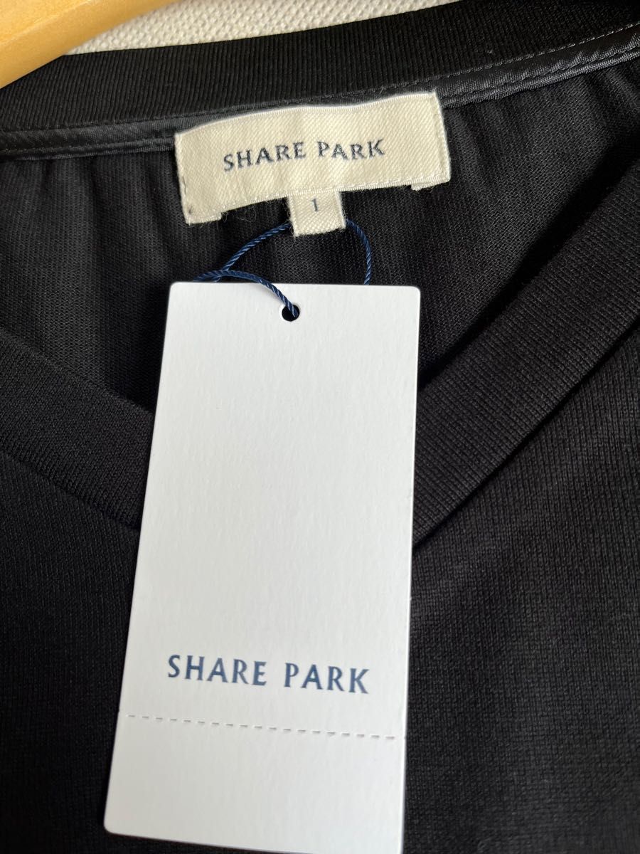 SHARE PARK LADIES シェアパーク　レース付き デザインカットソー　トップス　オンワード樫山