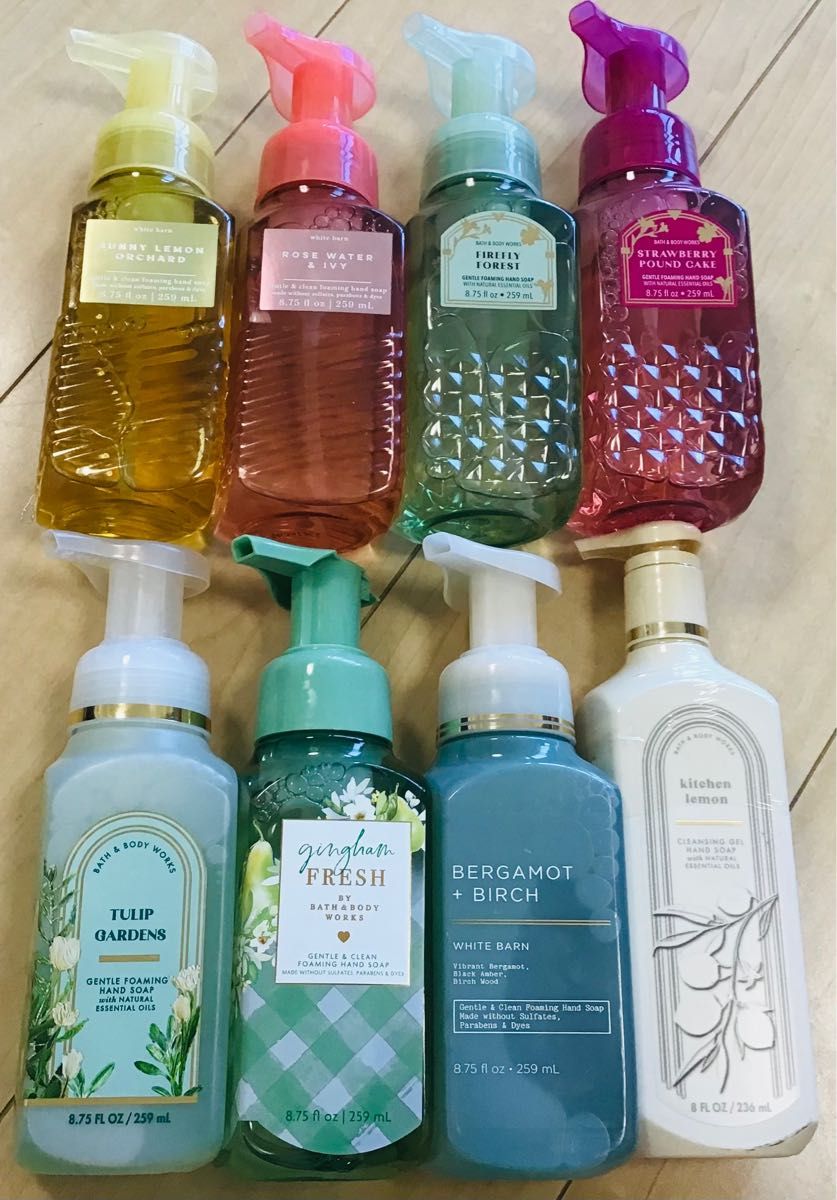 8本 バス&ボディワークス bath&body works 泡とジェルハンドソープ キラキラ 高級 宝石シリーズ 即日発送