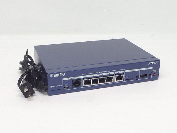 YAMAHA/ヤマハ ギガアクセスVPNルーター RTX830 初期化済み 最新 YAMAHA/ヤマハ ギガアクセスVPNルーター RTX830 初期化済み 最新