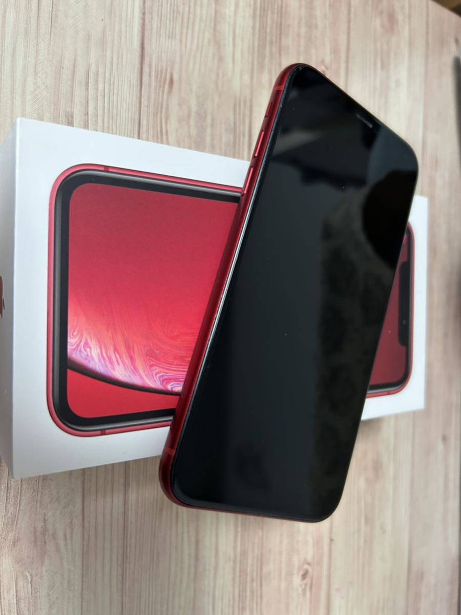 ドコモ iPhone XR 128GB MT0N2J/A プロダクトレッドApple 本体 元箱付属 完全動作品 の画像1