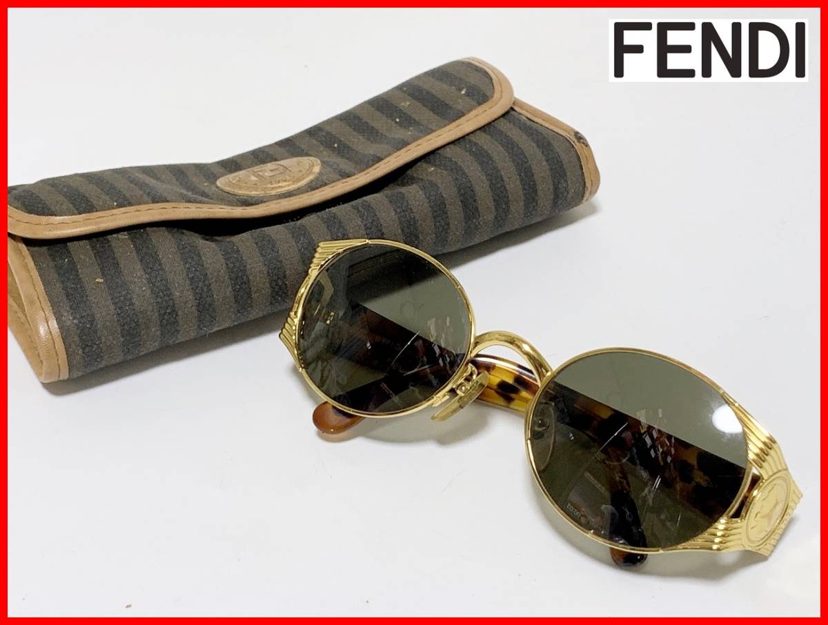 柔らかな質感の FENDI ケース付き オーバル SL7610 メガネ サングラス