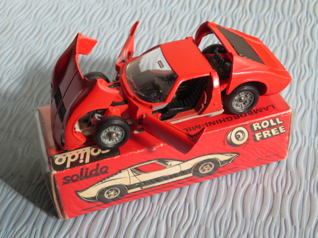 ★中古美品 レア！希少 solido ソリド 1/43 Lamborghini ランボルギーニ Miura ミウラ P400 赤 レッド RED