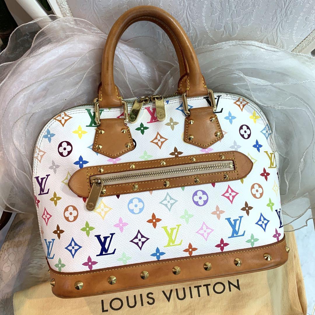 LOUIS VUITTON アルマ モノグラムマルチカラー ブロン ハンドバッグ_画像1