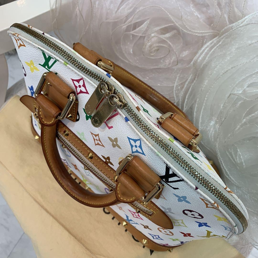 LOUIS VUITTON アルマ モノグラムマルチカラー ブロン ハンドバッグ_画像6