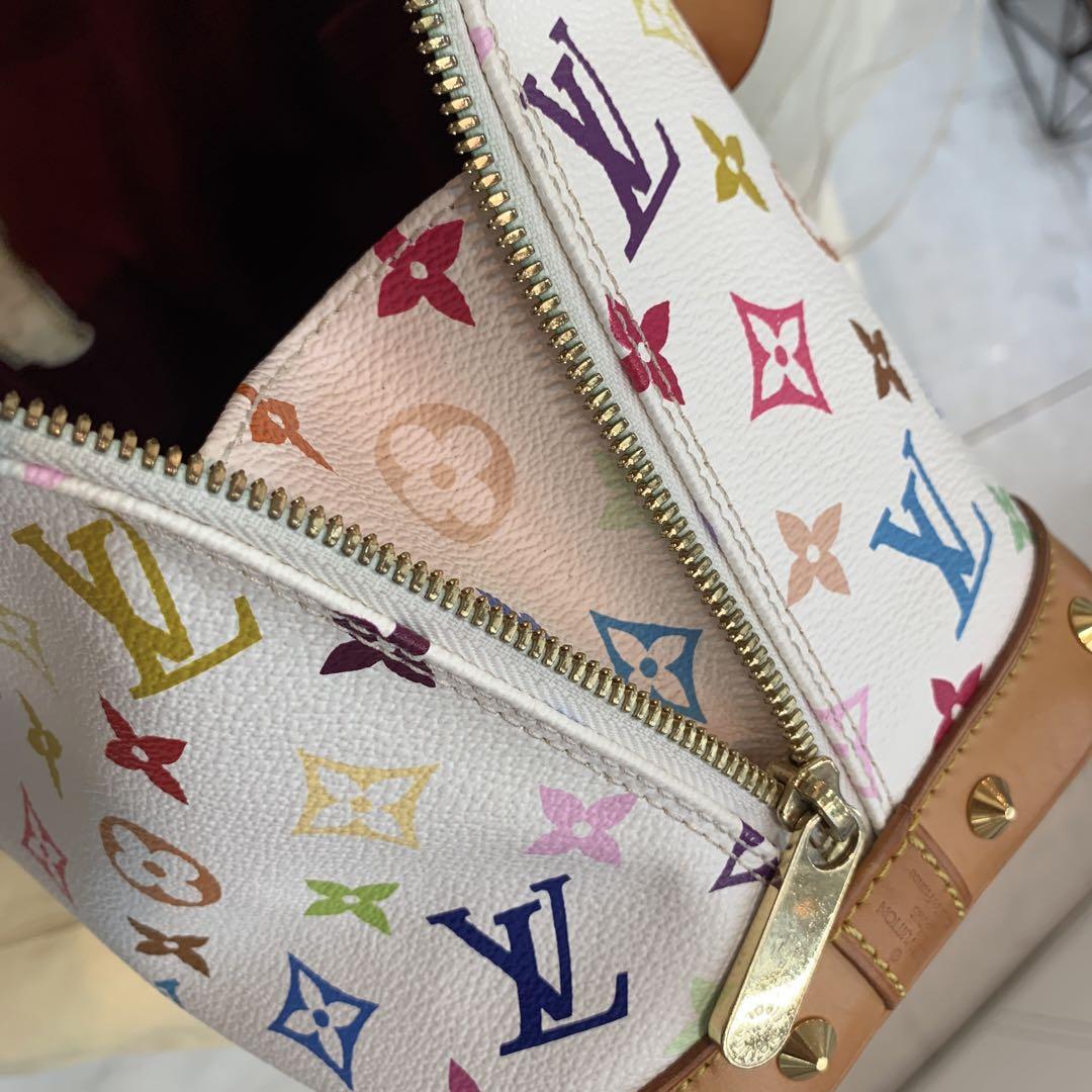 LOUIS VUITTON アルマ モノグラムマルチカラー ブロン ハンドバッグ_画像10