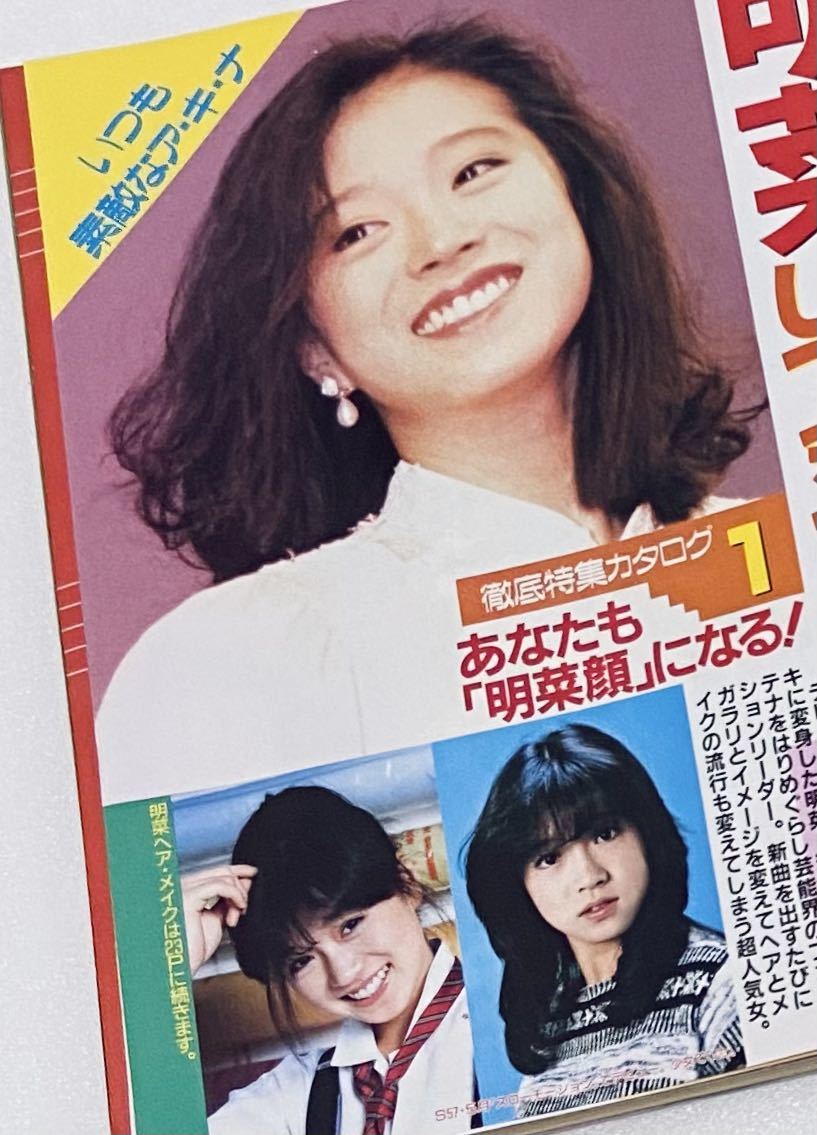 新製品情報も満載 中森明菜さんヘアカタログ記事 稀少レア 掲載雑誌1冊