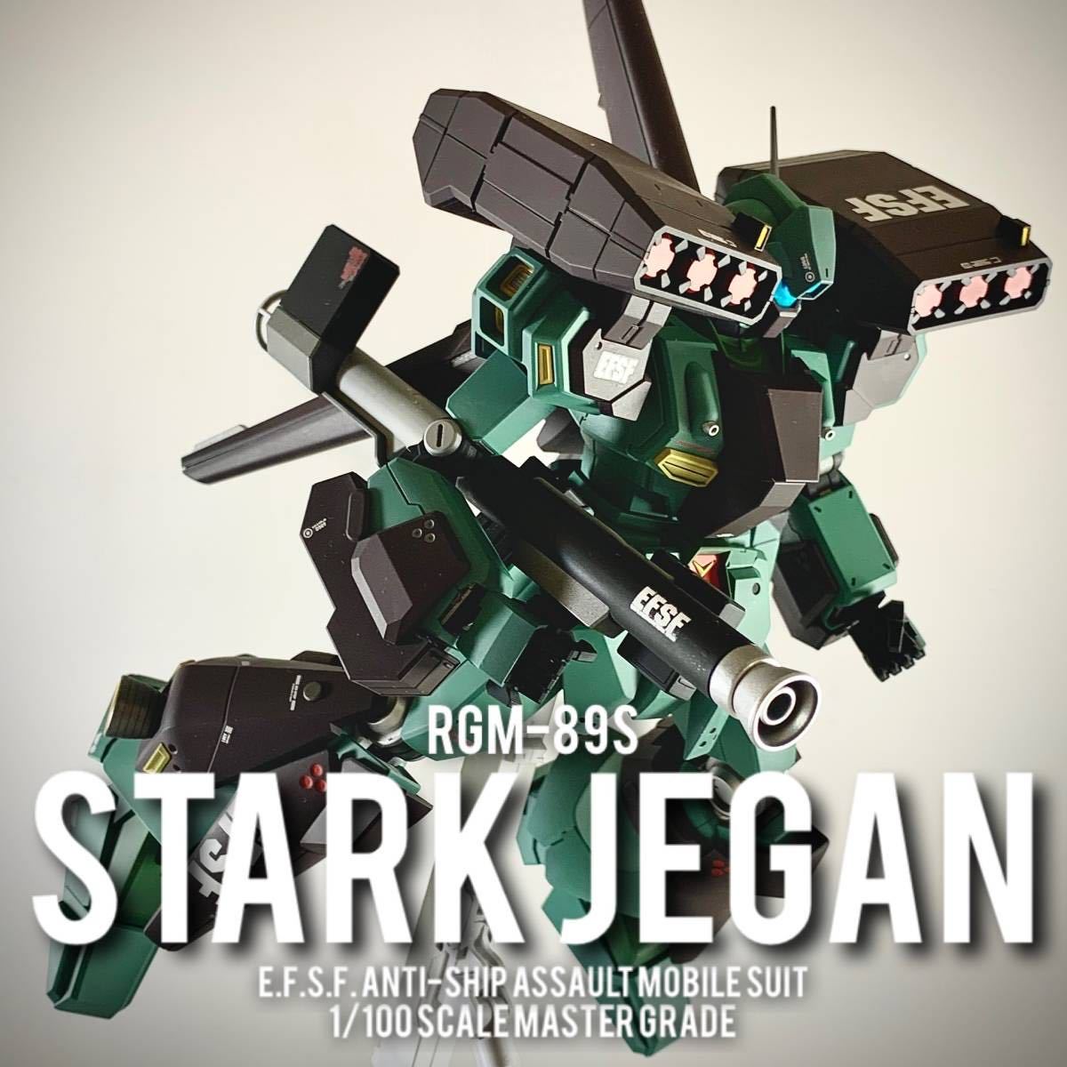 プレミアムバンダイ限定 mgスタークジェガン 塗分全塗装完成品