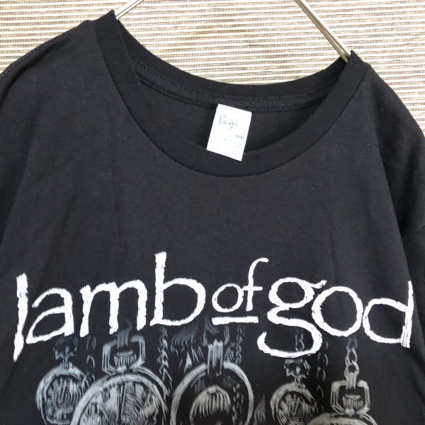 パシフィック　半袖Tシャツ　ラムオブゴッド　lambofgod バンT　懐中時計50 古着　入手困難　激レア　希少 人気ビッグロゴ バンド_画像2