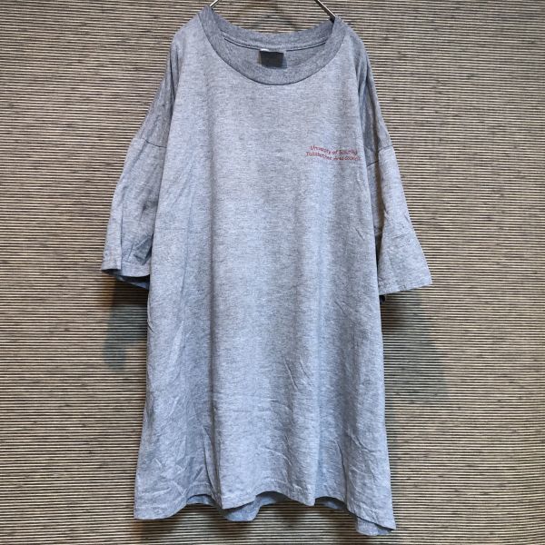 ジャージーズ　90s 半袖Tシャツ　カレッジロゴ　登山　ハイキング　山　グレー37 古着　入手困難　激レア 希少 人気 ビッグサイズ ゆるだぼ_画像4