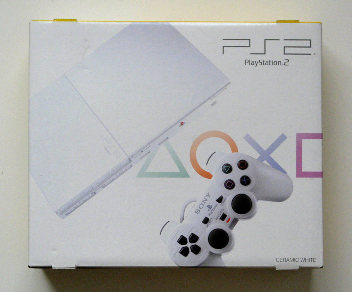 送料込 未使用 SONY PlayStation 2 セラミック・ホワイト (SCPH-90000CW) ソニー