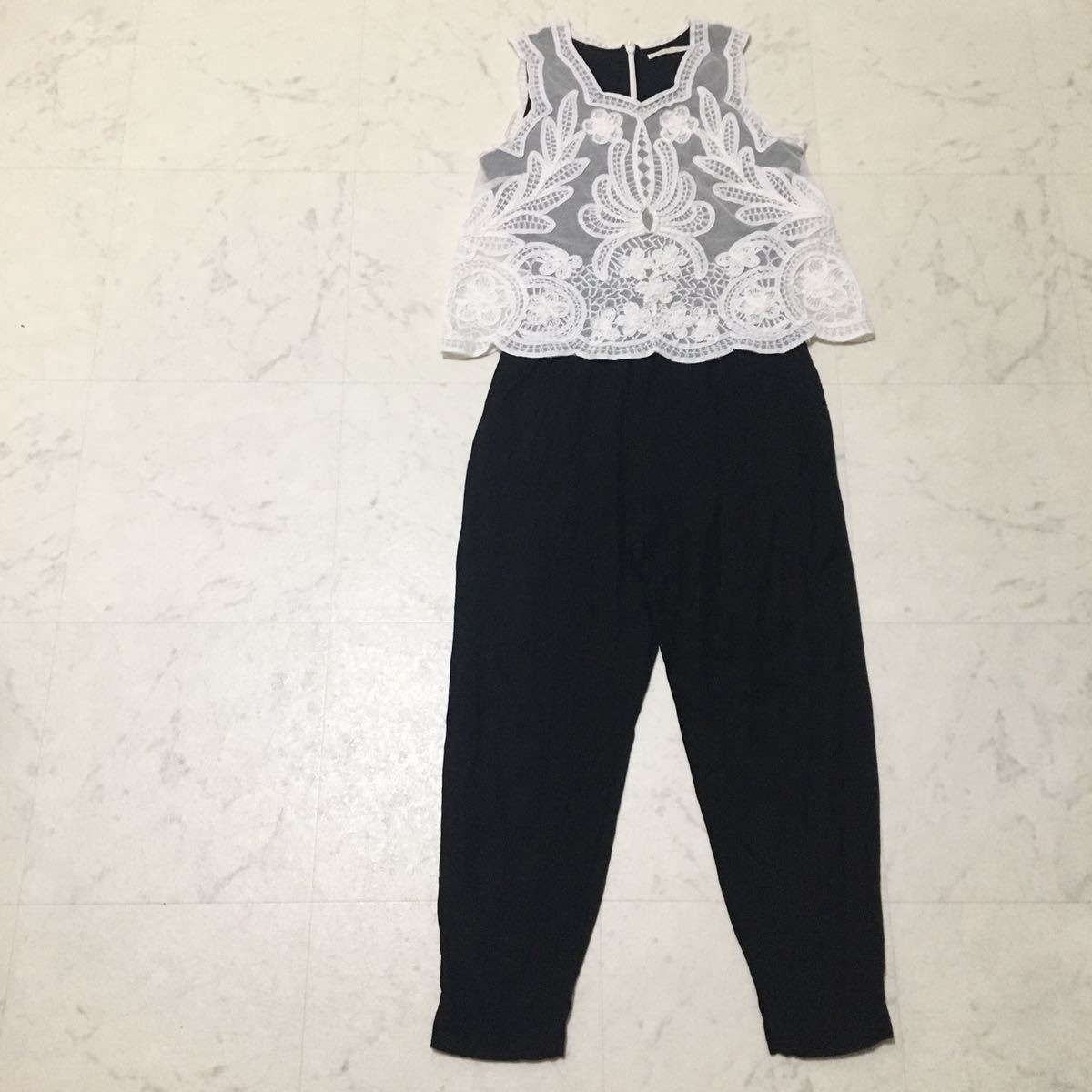 * beautiful goods nkitepane Quittez pas solid race lady's all-in-one coveralls pants One-piece M size L size 38 40 white black white 