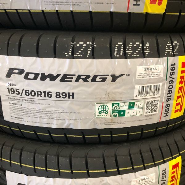  stock special price 2023 year made ~ Pirelli power ji-195/60R16 4ps.@SET Serena Wish etc. 195/60-16 most short that day shipping regular goods 