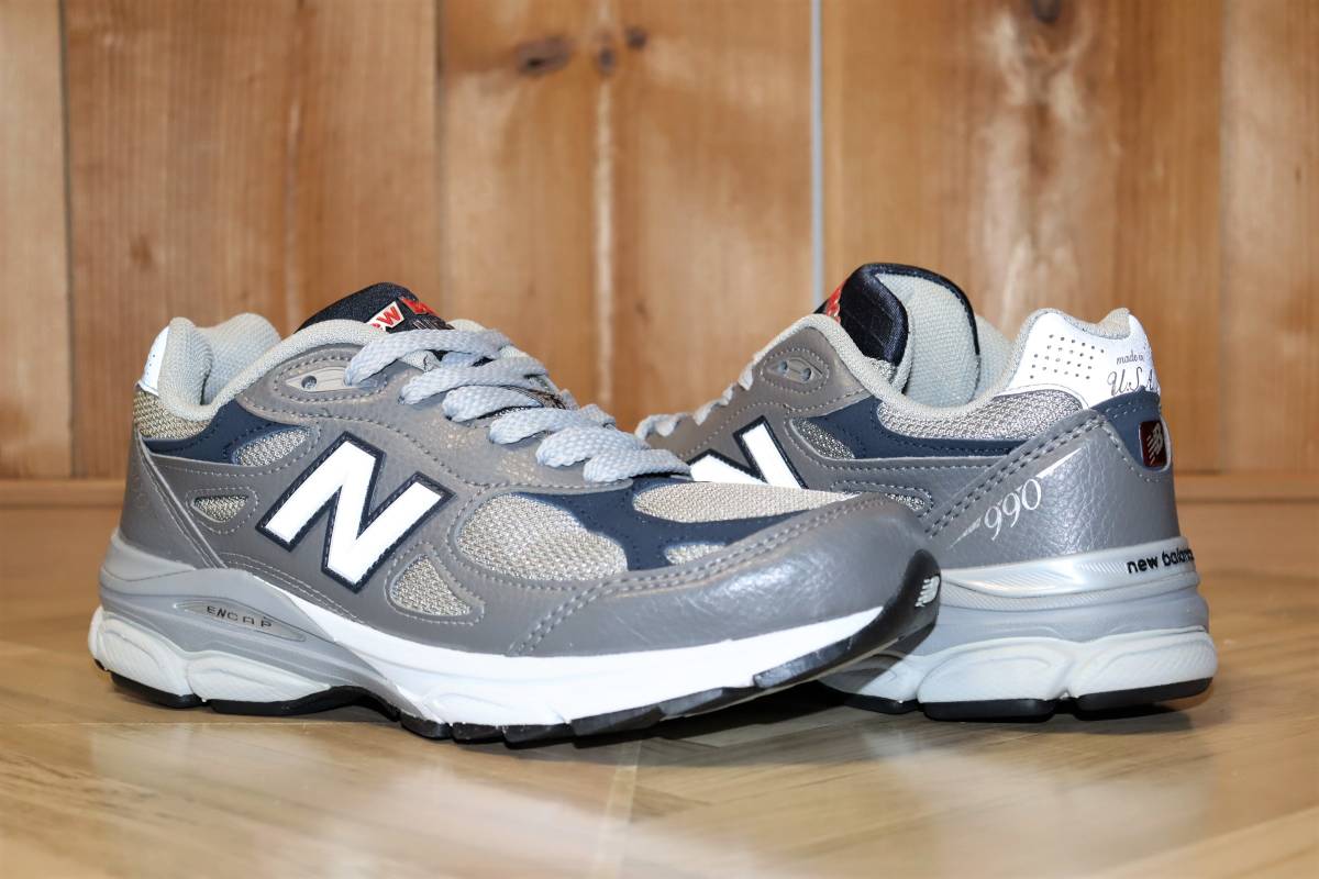 送料無料 即決【未使用】 New Balance M990 GJ2 MADE IN USA (US5/23cm