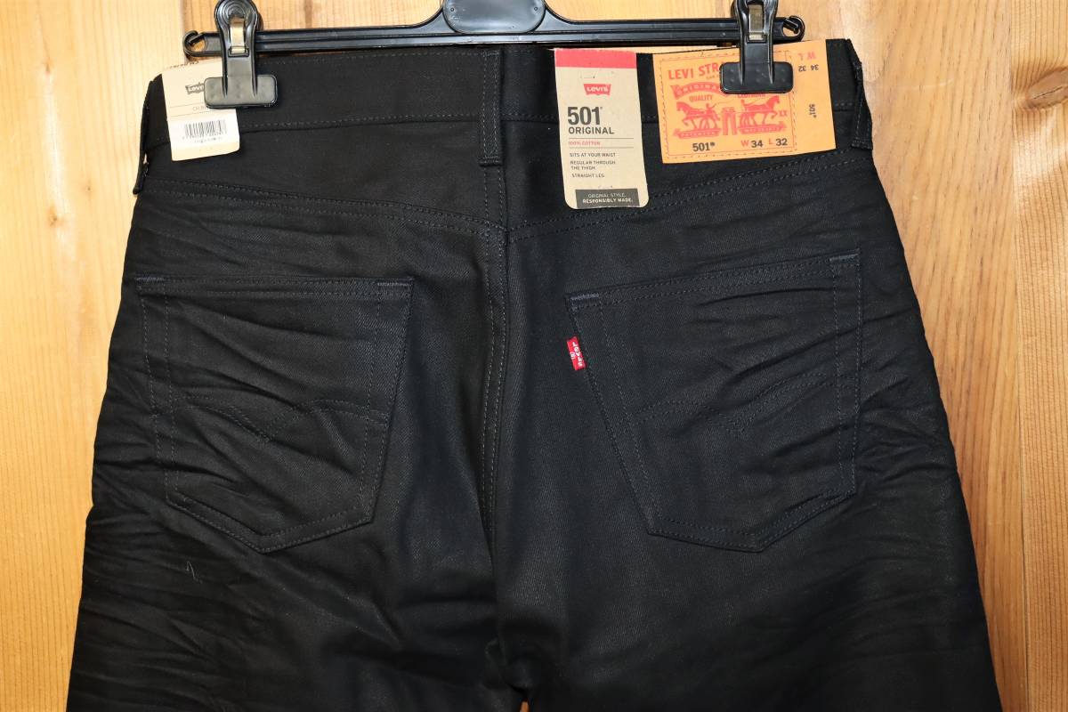 送料無料 【未使用】LEVI'S 501 STRAIGHT ブラックデニム W34 送料無料 【未使用】LEVI'S 501 STRAIGHT ブラックデニム W34