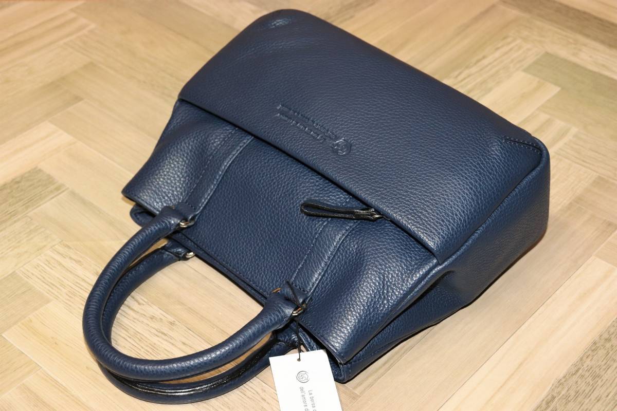  special price prompt decision [ unused ] LUC * Italy tongue na- Must Rod company shrink en Boss leather tote bag * rack tax included regular price 1 ten thousand 8700 jpy 435502