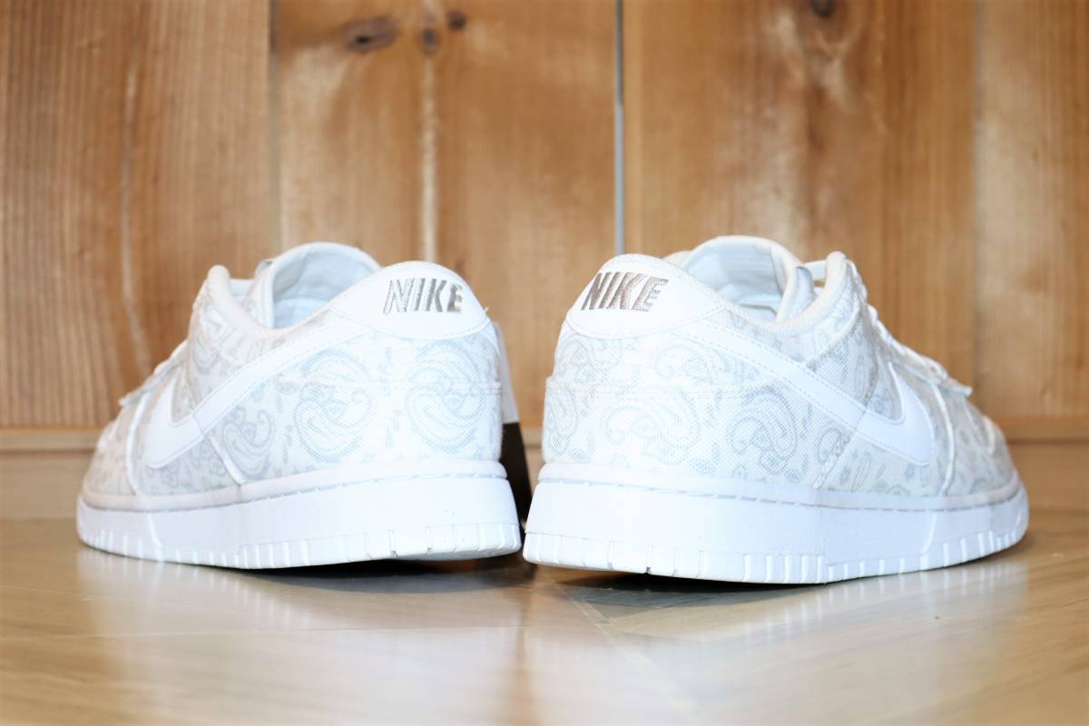 送料無料 即決【未使用】 NIKE ★ W DUNK LOW ESS Paisley (US10.5/27.5cm) ★ ナイキ ダンク ペイズリー DJ9955-100 バンダナ_画像4