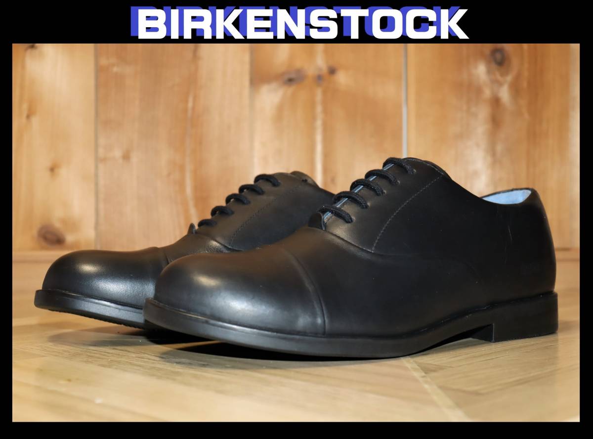 即決【未使用】 BIRKENSTOCK ★ ダレン レザーシューズ (42/27cm) ★ ビルケンシュトック Dalen 国内正規品 ブラック ビジカジ_画像1