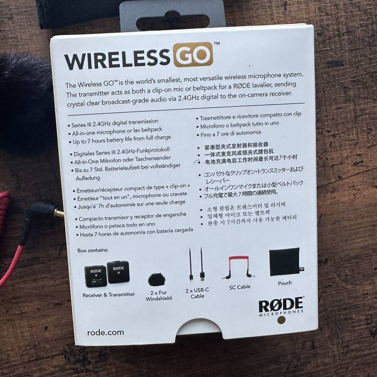 ロード RODE ワイヤレスゴー WIRELESS GO ワイヤレス マイク ミラー