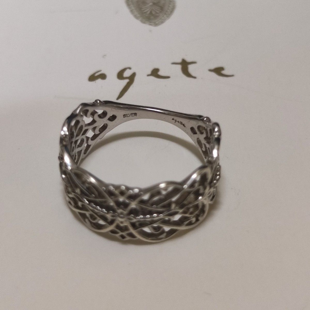 agete アガット SILVER 透かしリング シルバーリング|Yahoo agete アガット SILVER 透かしリング シルバーリング|Yahoo