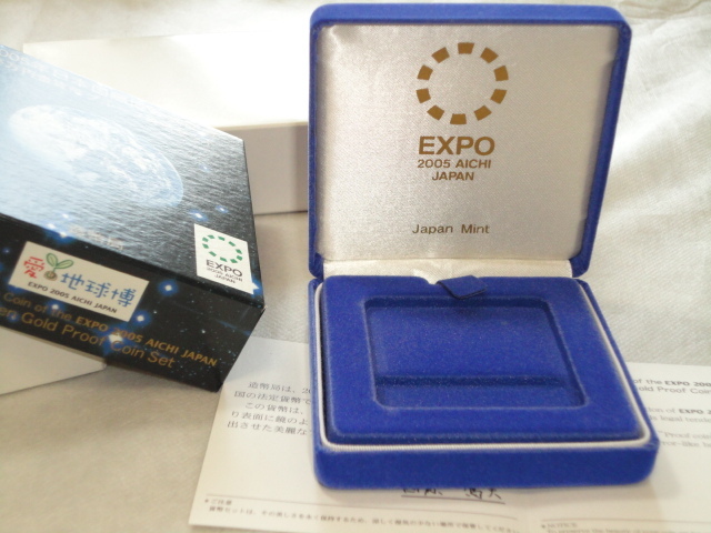 [ case only ] structure . department ⑩ 2005 year Japan international . viewing . memory ten thousand jpy gold money proof money set 