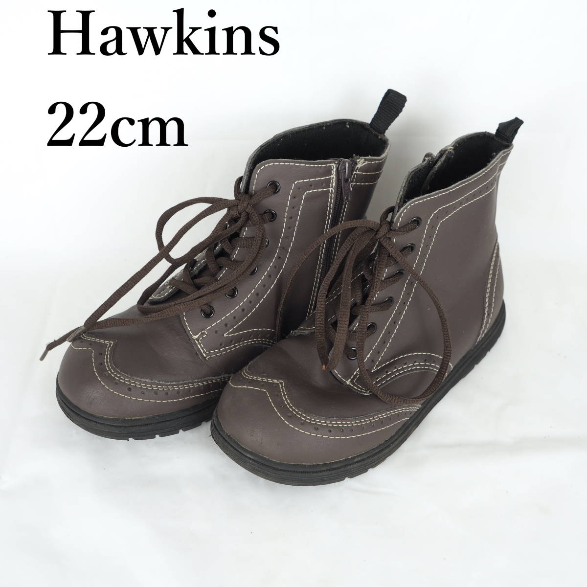 LK9239*Hawkins*ホーキンス*キッズショーブーツ*22cm*こげ茶_画像1