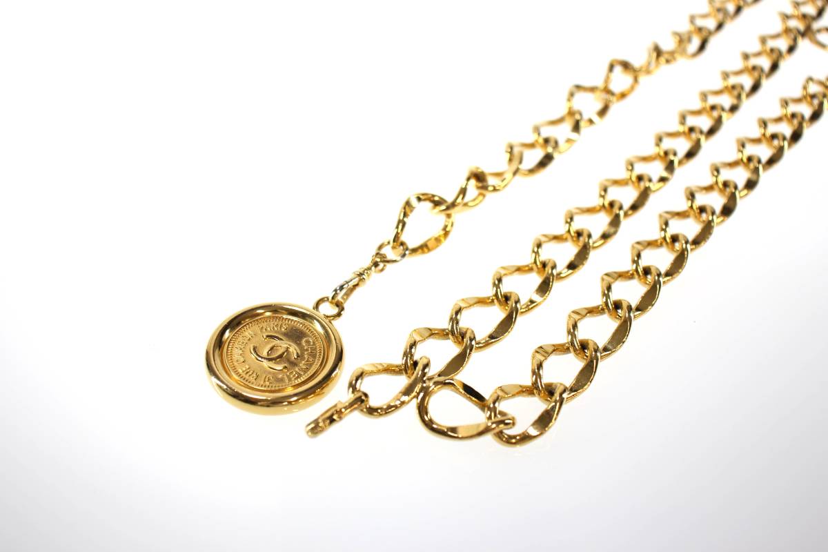 ◇ CHANEL / シャネル ヴィンテージ ココマーク コイン チェーンベルト