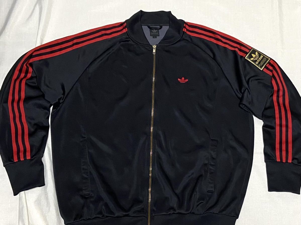 ビッグサイズ adidas オリジナルス ATP 復刻 袖 トレフォイルロゴ 黒