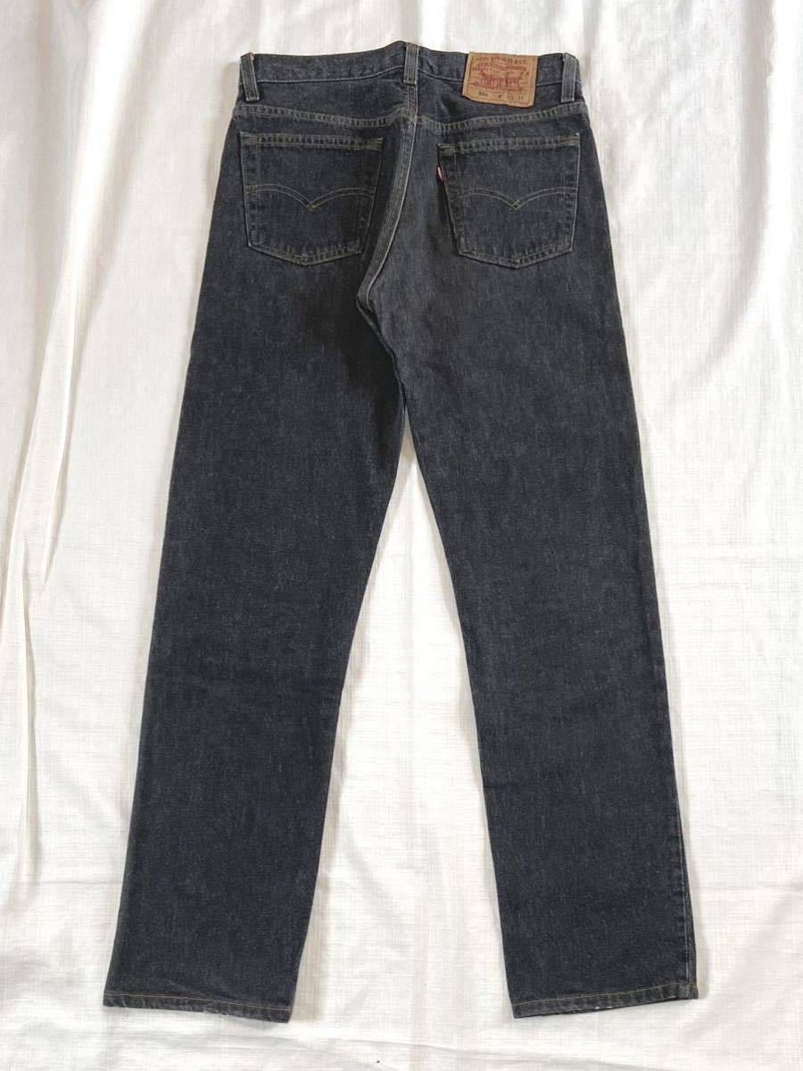 先染め 黒 90sビンテージ LEVIS 501 USA製 ブラックデニム パンツ