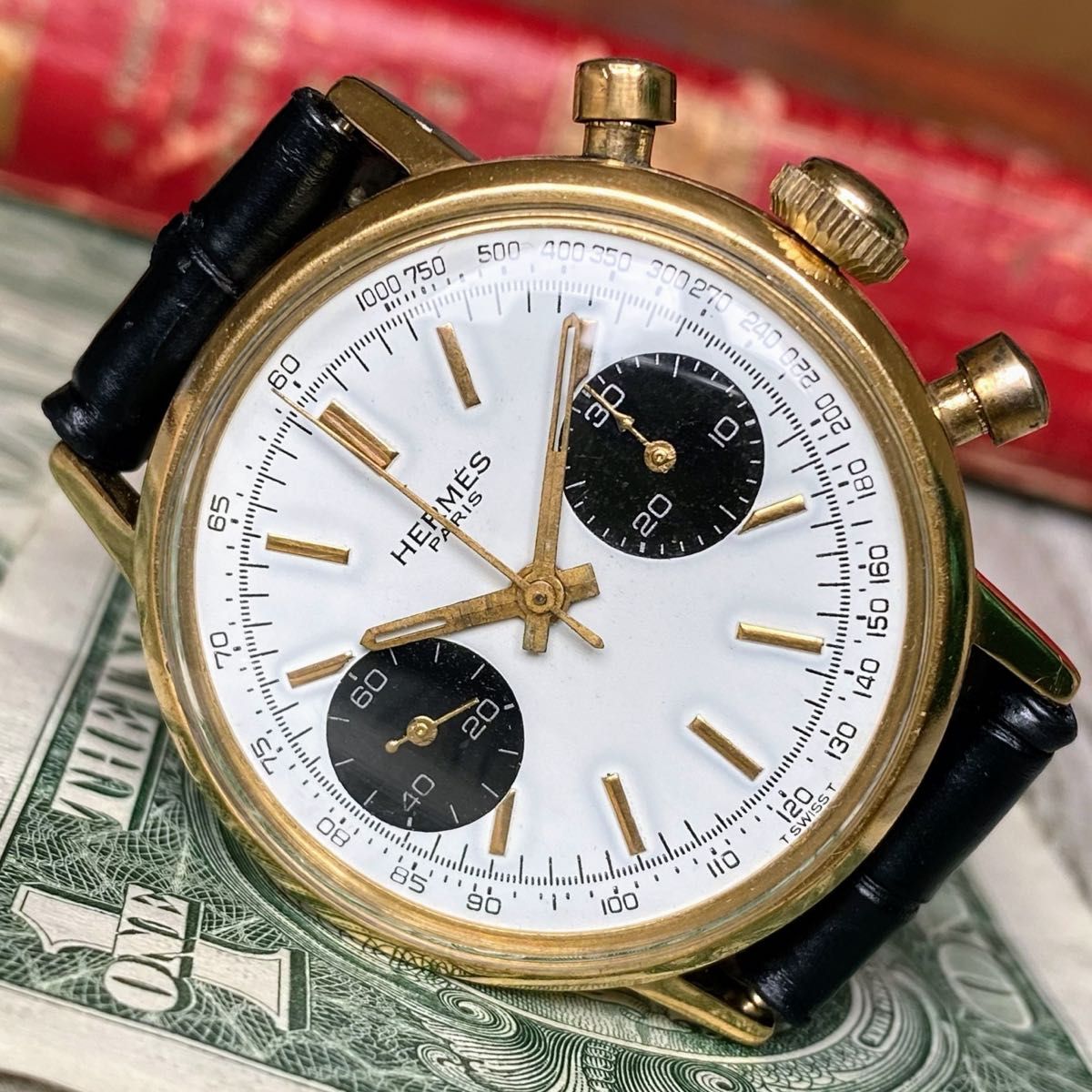 レトロな雰囲気】 エルメス HERMES メンズ腕時計 ホワイト 手巻き