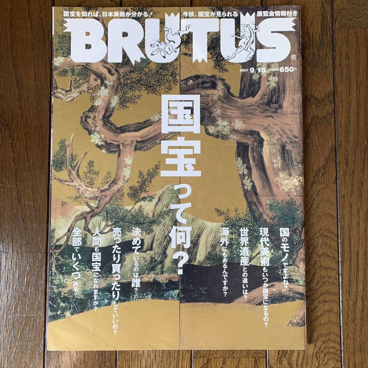 送料込み◆雑誌 BRUTUS ブルータス No.624 2007年9月　国宝って何？