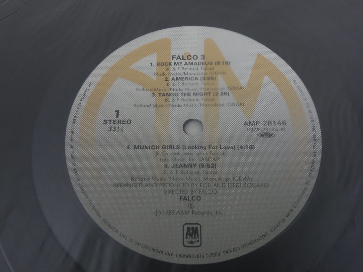 FALCO ファルコ LPレコード ロック・ミー・アマデウス/FALCO3 AMP