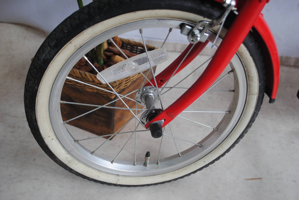 ね60.自転車　16インチ　シティサイクル　子供用　INNOVATION FACTORY　Asahi　レッド　_画像5